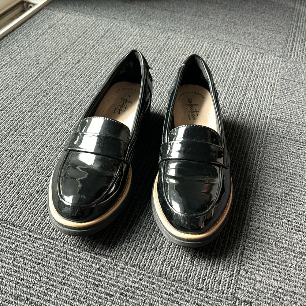 Clark’s Patent Loafers